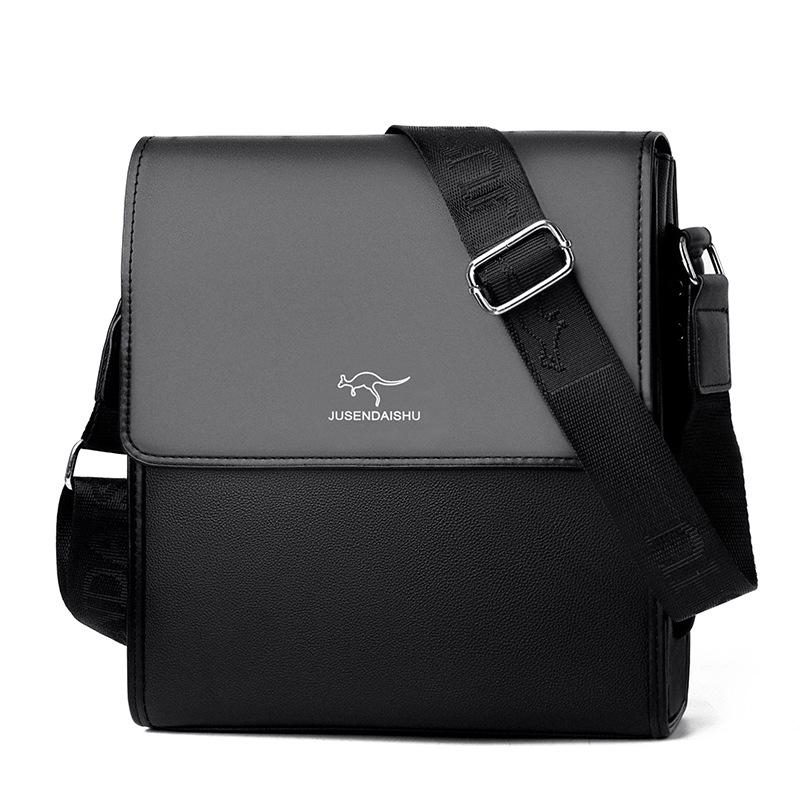 Men's Business Casual Crossbody Briefcase Backpack - Mid-range Luxury, One-Shoulder Hanging Bag, Trendy Youthful Design