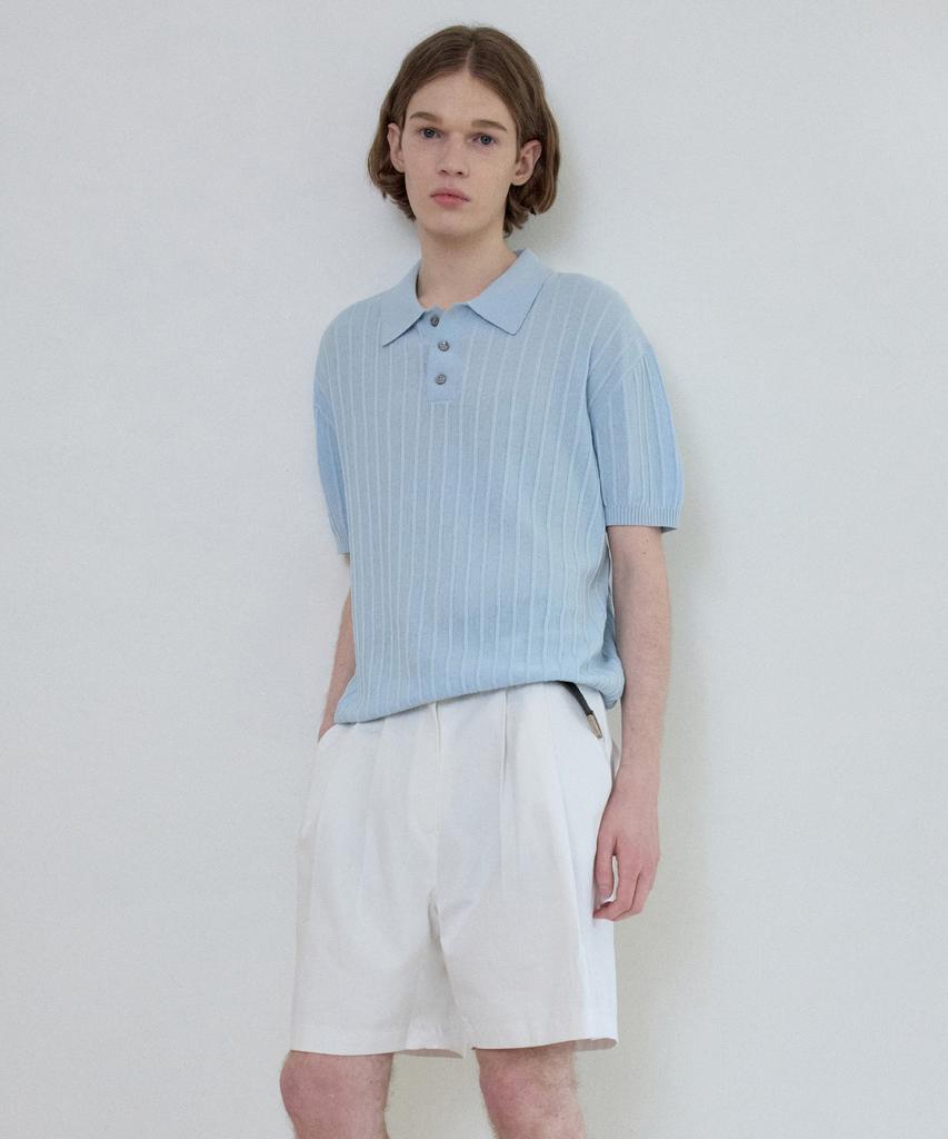 Wednesday Oasis Pure Cotton Double-Pleat Shorts_Ivory(W25-Pt03)