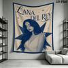Lana Del Rey Wandteppich Ästhetisches Wandbehang Gedruckter Stoffdecke Dekorative Wandteppiche für Schlafzimmer Wohnzimmer Heimdekoration