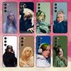 Cool Singer B-Billie E-Eilish Phone Case For Samsung Galaxy A73,A72,A71,A70,A53,A52,A51,Others Soft Black Cover