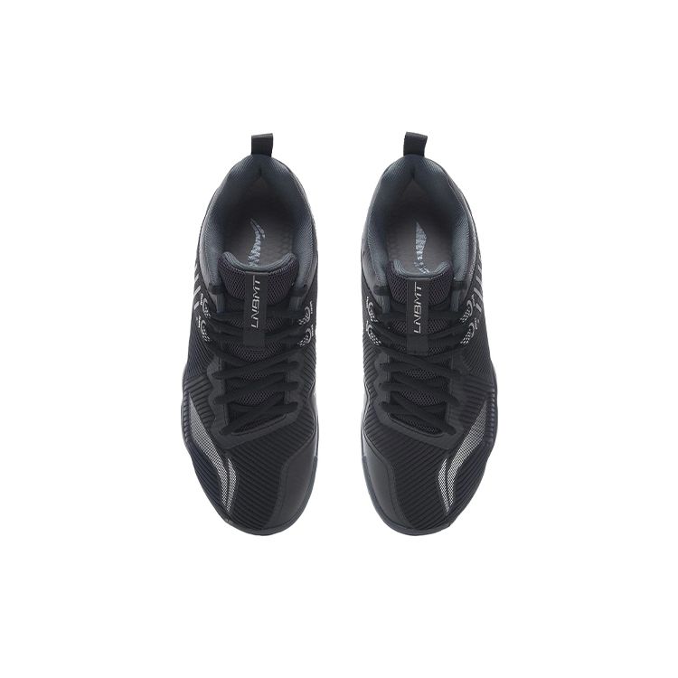 Li-Ning Chameleon TD Professional Competition Shock Absorption Non-Slip Wear-Resistant Low-Top Badminton Shoes Men Shoes Black AYTP031-11