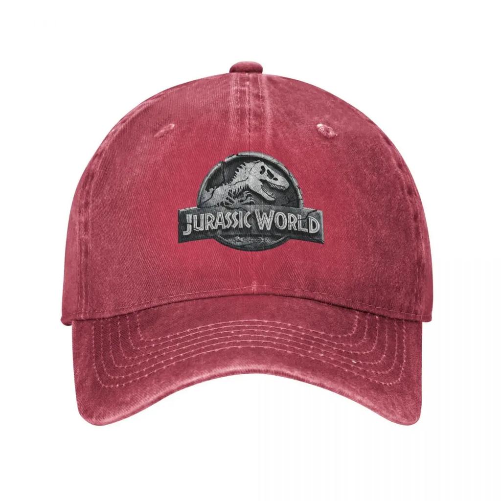 Dinosaur Jurassic Park Baseball Cap Fashion Distressed Washed Cap for Men Women Outdoor Summer Soft Hats Cap