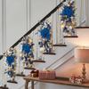 2024 Hanging Stairs Garland Wall Hanging Decor Flowers Artificial Plants Christmas Decorations for Home Wall Artificial Flowers