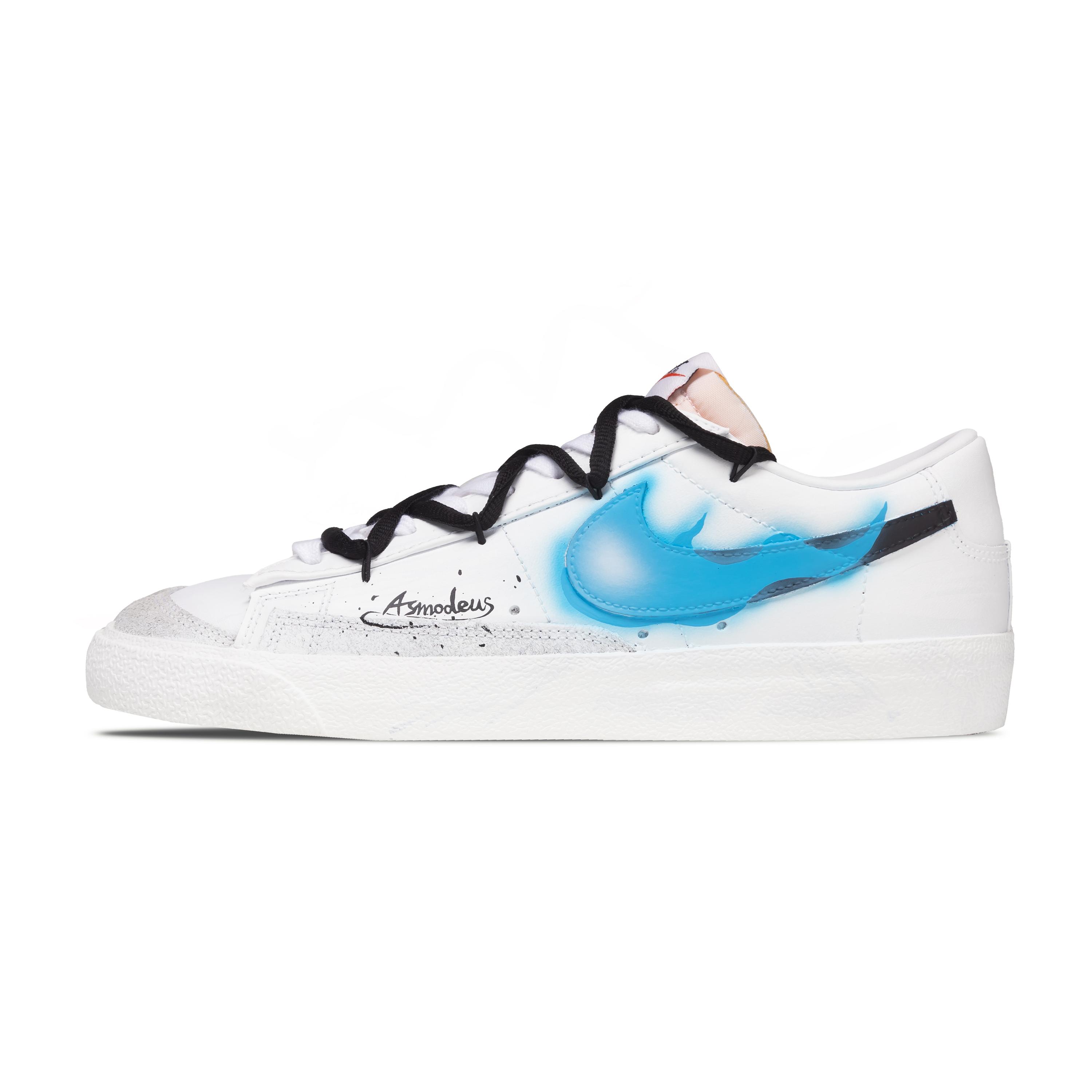 

Nike Blazer Synthetic Leather Abrasion Resistant Low top Skateboard Shoes Unisex DA6364-101(Team1478-) 42.5