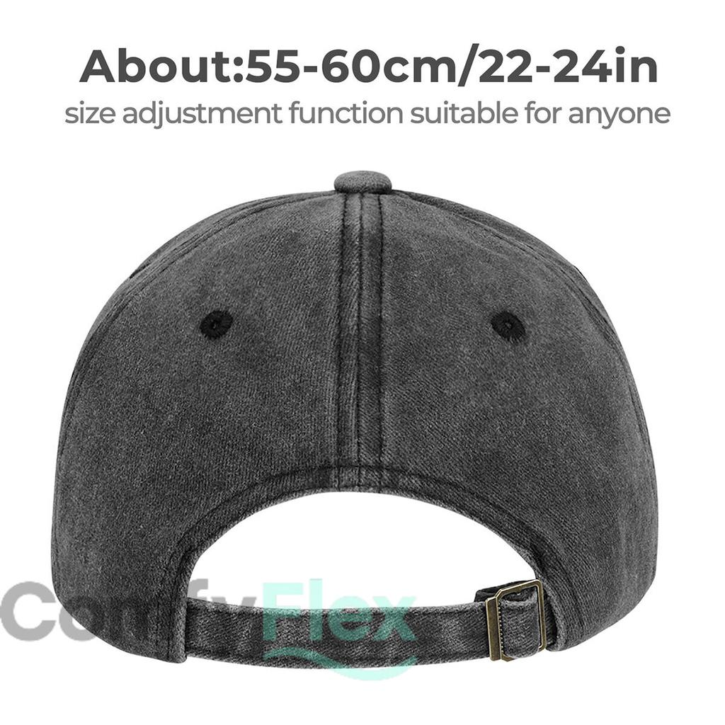 Happy Husky Portrait Fashion Washed Baseball Cap Hat Outdoor Activities