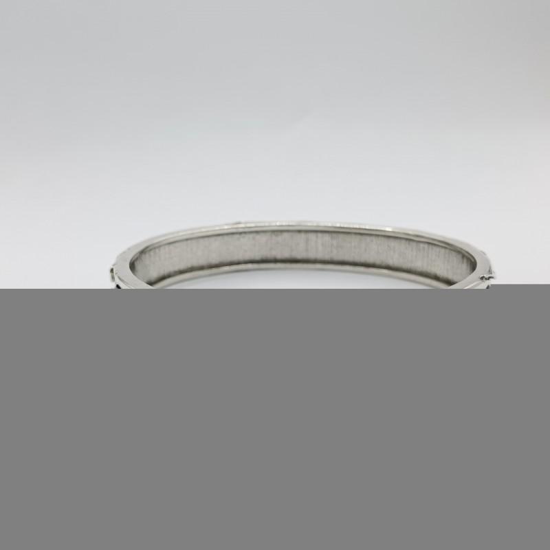 Mens Vintage Open Bangle With Cloud Motif Handcrafted Antique Plated Copper Bracelet