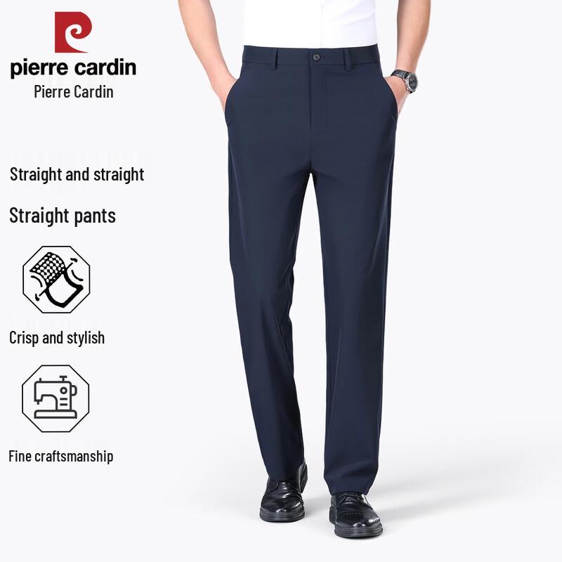 Pierre Cardin Men s Straight-Leg Casual Trousers 38