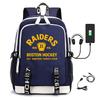 3 Piece School Backpack Set for Students Large Capacity Oxford Cloth Schoolbag with Shoulder Strap and Pencil Case