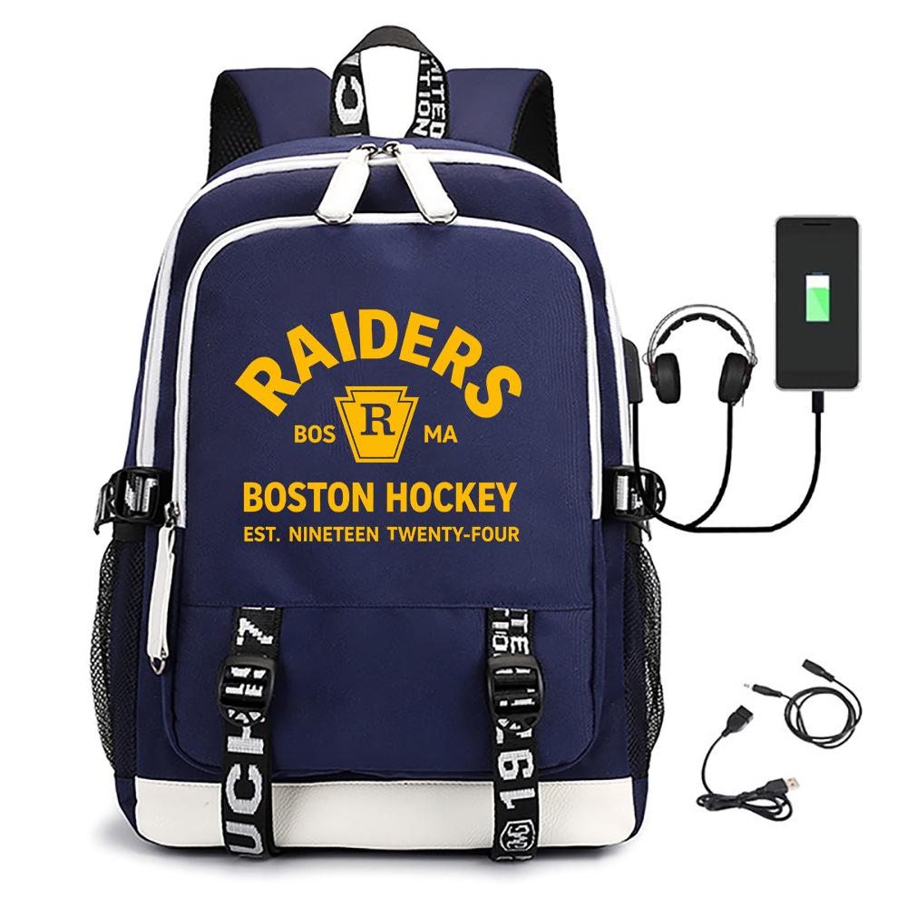 3 Piece School Backpack Set for Students Large Capacity Oxford Cloth Schoolbag with Shoulder Strap and Pencil Case