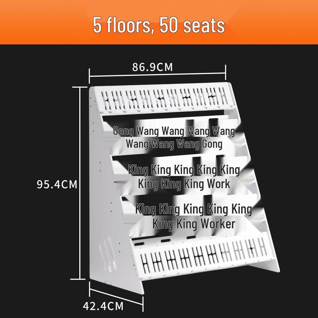 Multi-Device Mobile Phone Stand with Heat Dissipation and Charging Slots for Desktop or Office Use