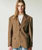 Ssy Half Stitch Blazer Brown