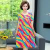 Elegant Summer Loose Long Dresses Women Oversize Short Sleeve Dress