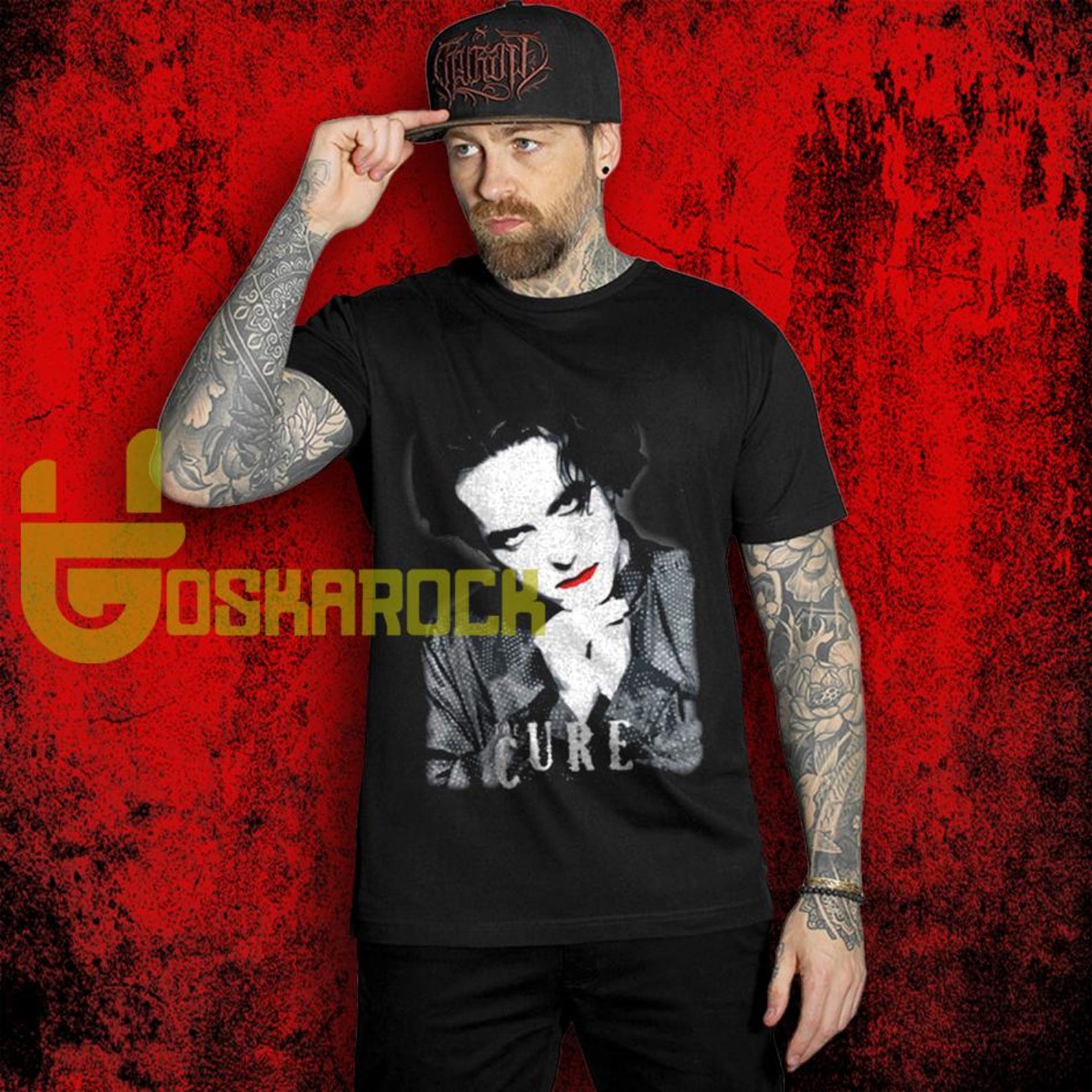 The Cure Robert Smith T shirt, Retro Rock Band Merch Shirt, Music Unisex T shirt S