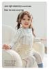Weibeilu Girls' Cotton Long Sleeve & Pants Set - Spring/Autumn Two-Piece Base Layer.