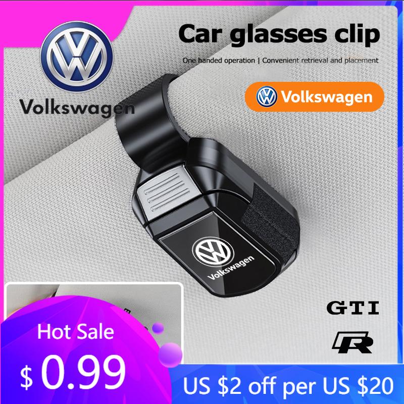 2026 Heiß Für Volkswagen VW 1 Stück Brillenaufbewahrungshalter Auto Sonnenblende Sonnenbrillenclip Für VW GTI Polo Golf Passat Tiguan Arteon T