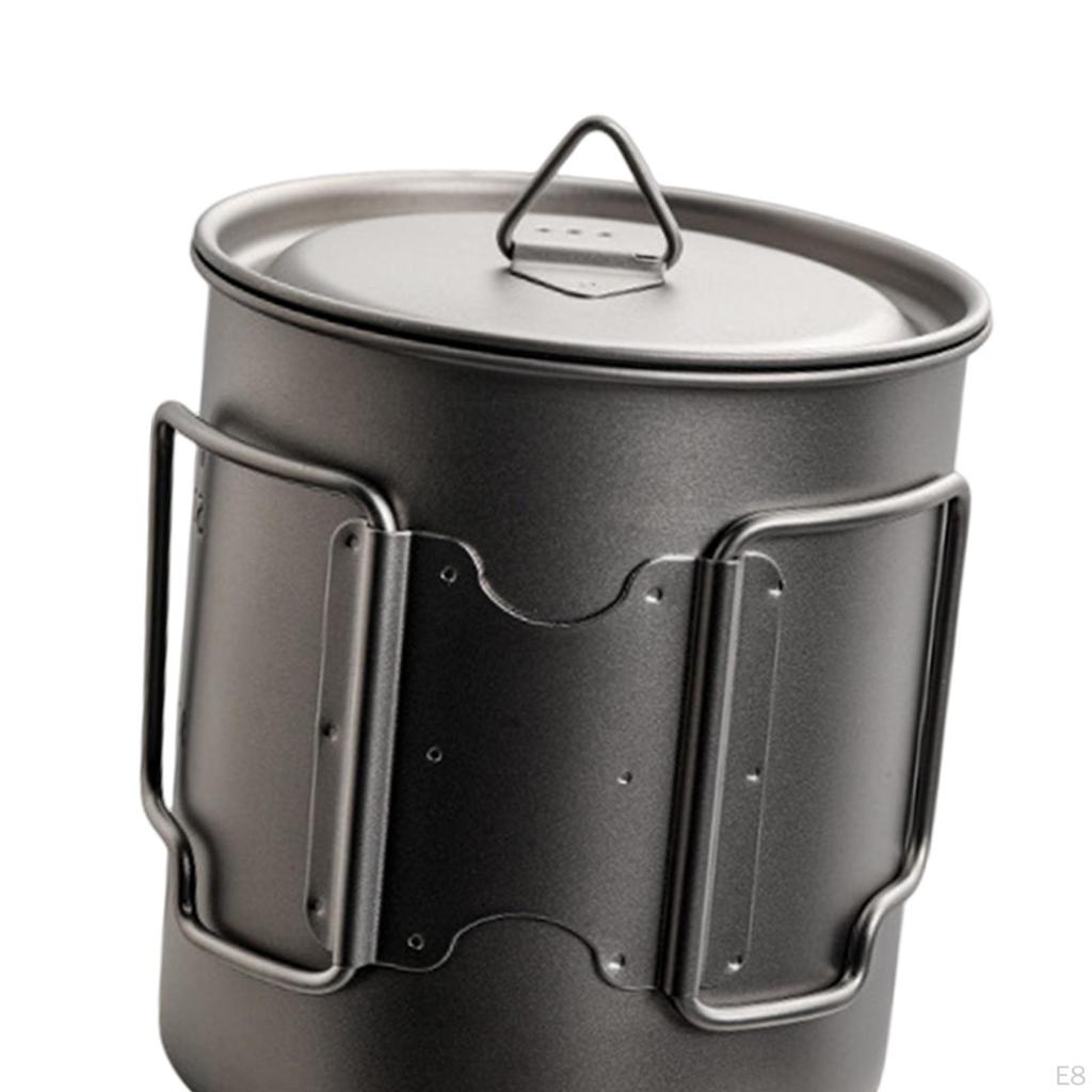 Titanium Camping Pot Set for Backpacking Excursions