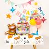 Happy Birthday Tablecloth Balloon Printed Disposable Waterproof Tablecloth Kindergarten Party Decora Birthday Theme Decoration Rectangular Tablecloths