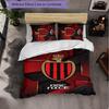 OGC Nice FC Themed Bedding 3Pcs Duvet Cover Set Decorative Bed Linen For Teen Room Home Decoration