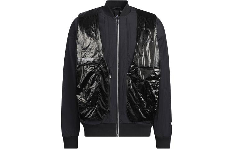 Adidas Jackets Unisex Black Stand Collar Moderate Other HM7466 M