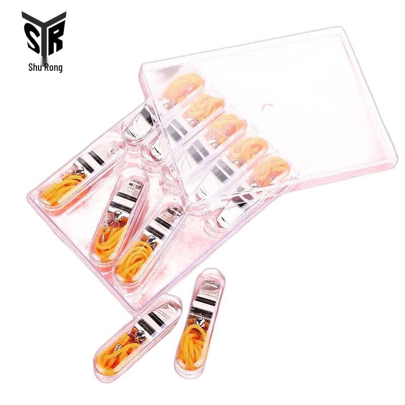 Stainless Steel Referee & Survival Whistles (10 Pack)