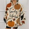 Women's Fashion Sweatshirt Printed Casual Hooded Sweatshirt With Pockets