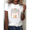 European Sizes Women'S Retired Teacher Class of 2025 Floral Print T-Shirt - Casual Crew Neck Short Sleeve Top