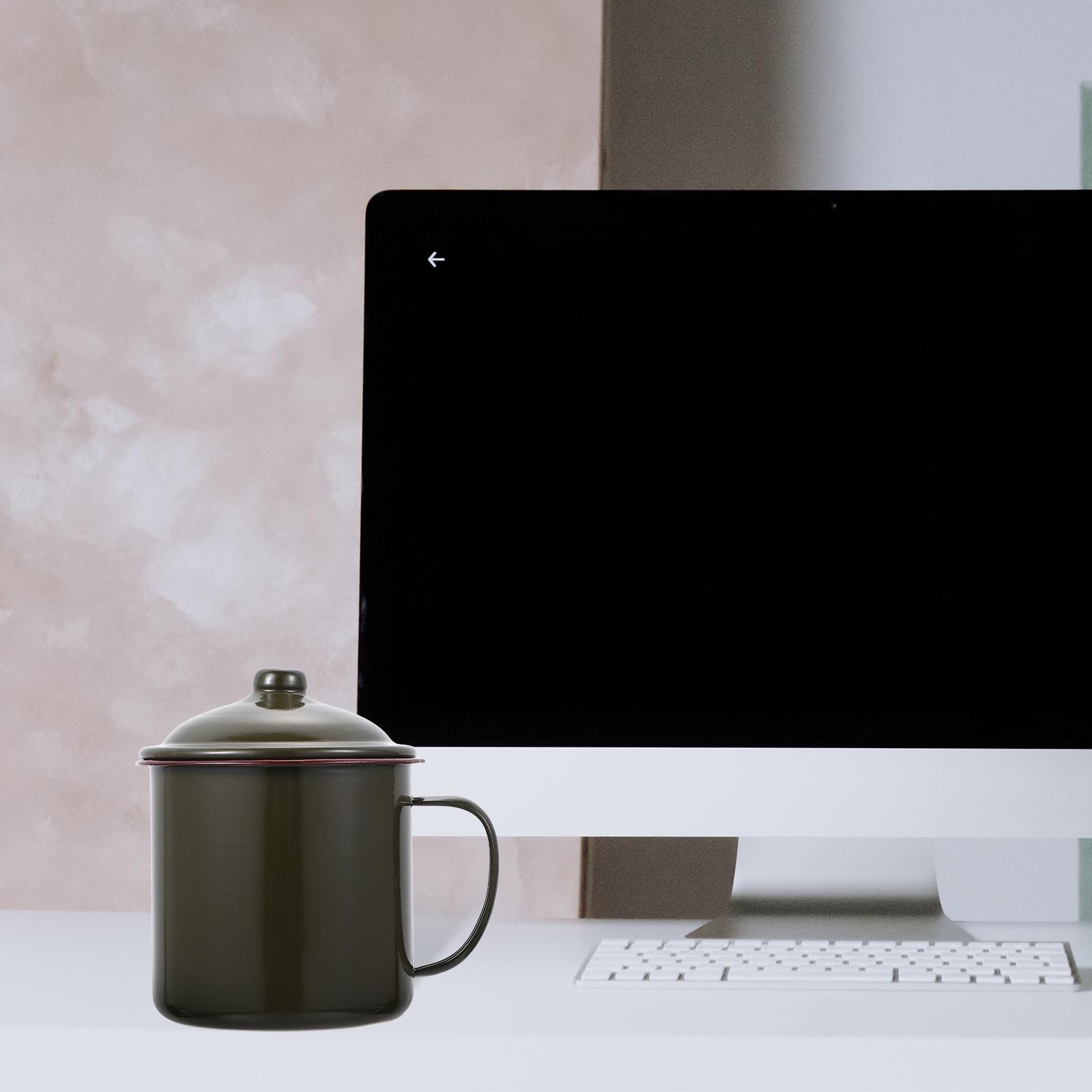 Iron Enamel Drinking Cup 1Pc Vintage Water Mug Creative Tea Coffee Cup for Gift Unique Metal Teacup Drinking Supply other