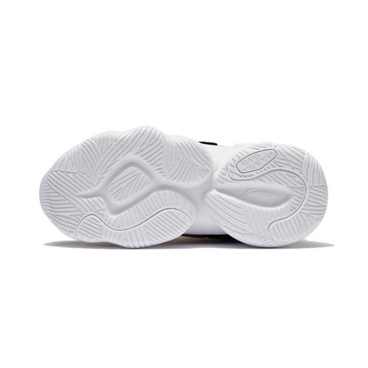 Disney X Li Ning Tigger Thick Sole Casual Non-Slip Shock Absorbing Durable Low-Top Kids Running Shoes Kids sneakers Black YKNS016-1