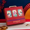Bi-Fold Mooncake Gift Box: High-End Hollow Design with Flip-Top for Mid-Autumn Festival