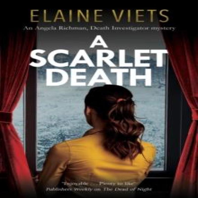 A Scarlet Death by Elaine Viets Hardback Book 9781448311446