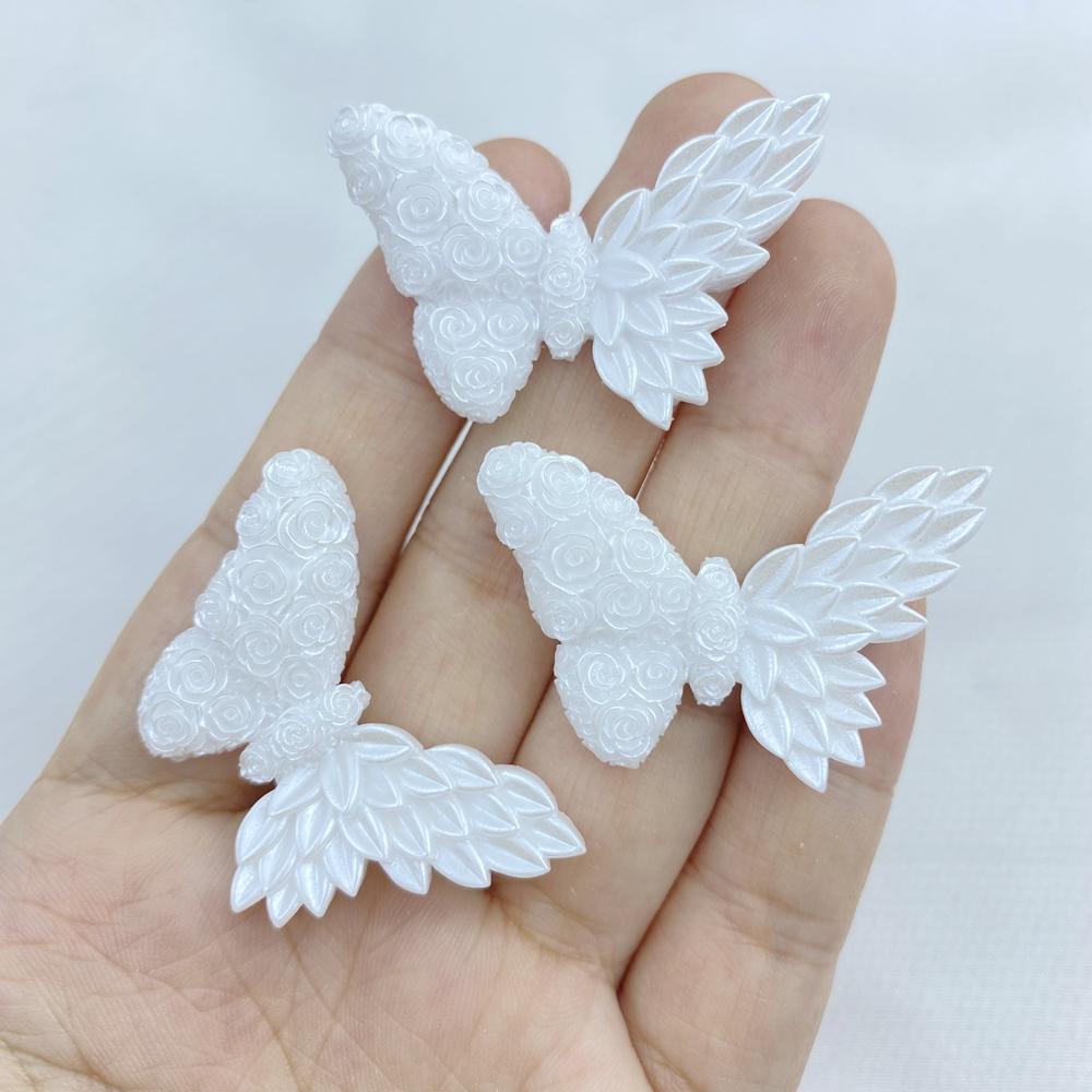 10Pcs New Models Colorful Cartoon Butterfly Series Resin Scrapbook DIY Jewelry Hairpin Headrope Decoration Crafts Diy Accessorie