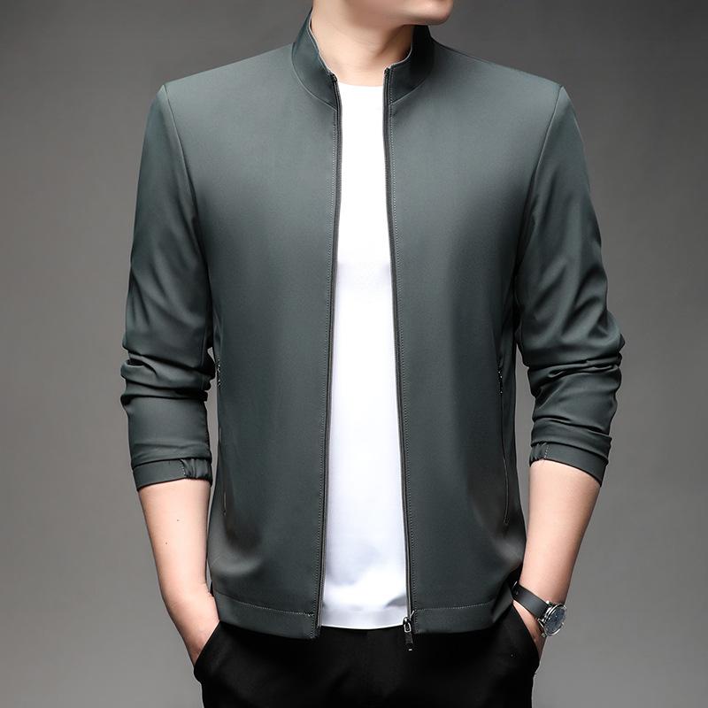 Spring and Autumn Men's Jacket Casual Business High-end Jacket Stand Collar High-end Men's Jacket