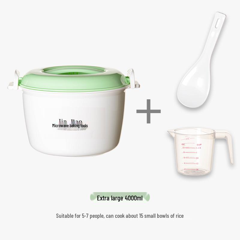 Microwave Rice Cooker and Steamer Lunch Box Set with Noodle Bowl and Utensils