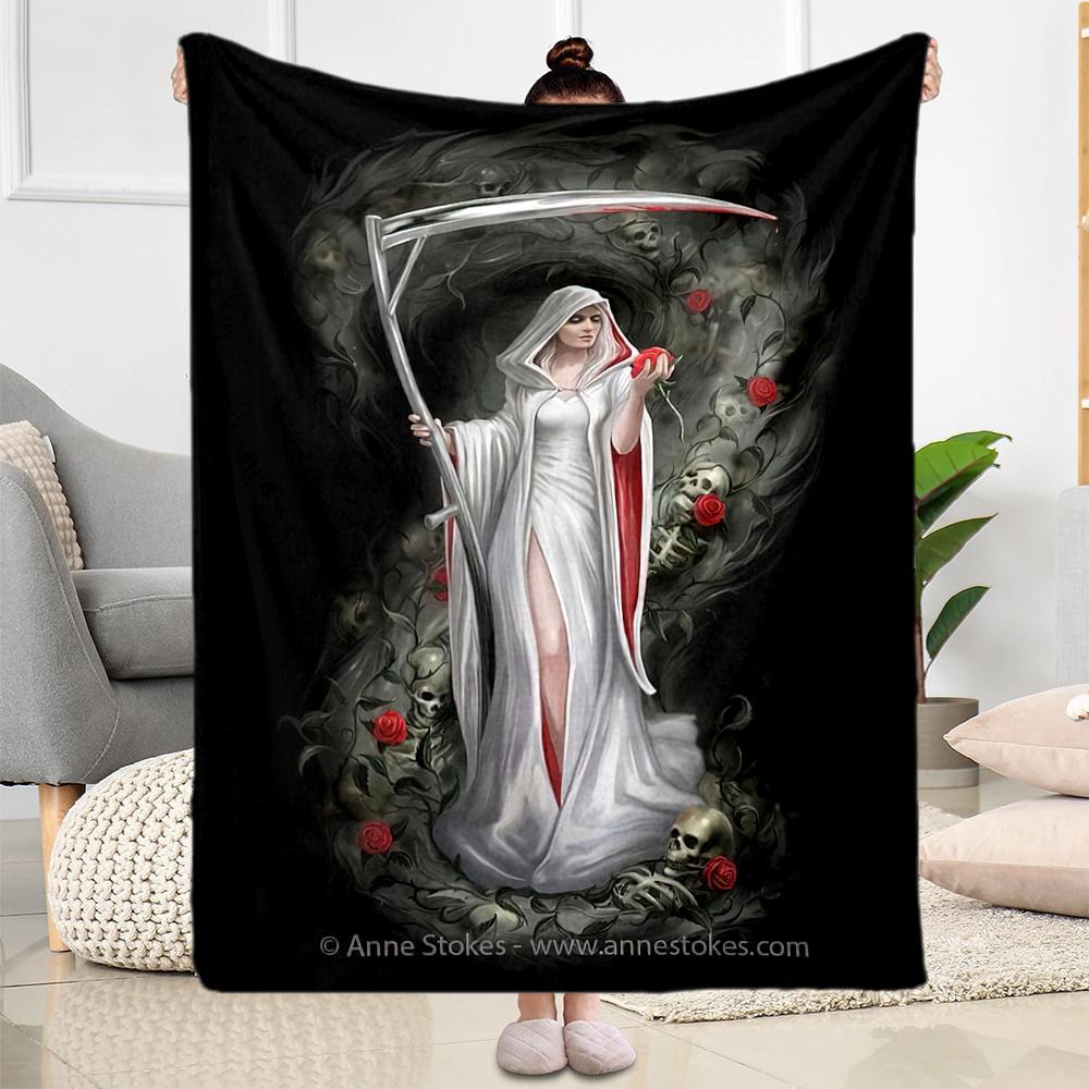 Gothic Style Blanket Warmthful Decor Great for Bed Office Picnics Four Seasons Multipurpose Stylish Decor Ideal Gift For Birthday Valentine'S Day