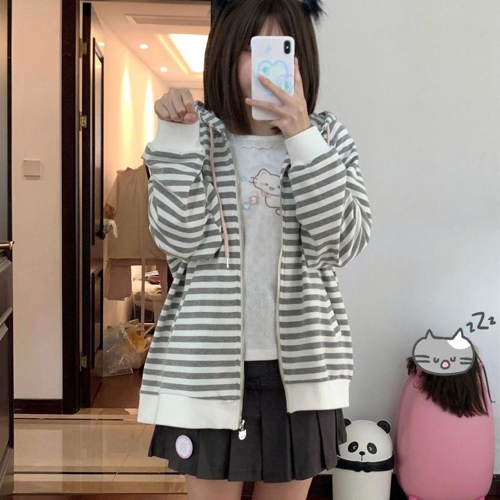 Sladká trička Kawaii Dámské Japonský styl Y2k Krajka Patchwork Roztomilé kreslené vyšívací trička Topy Měkká dívka