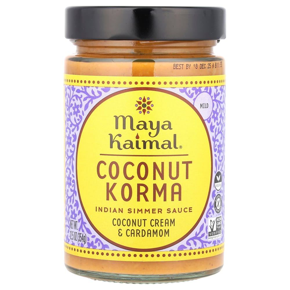 iHerb Coconut Korma Indian Simmer Sauce, Mild Coconut Cream & Cardamom, 354g (12.5oz)