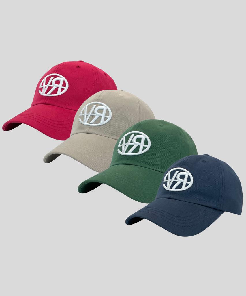 REVE Embossed Embroidery Big Logo Ball Cap / 4 Colors