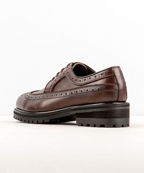 Leatherless #5054 / Casual Wingtip Boots / Brown / For Men