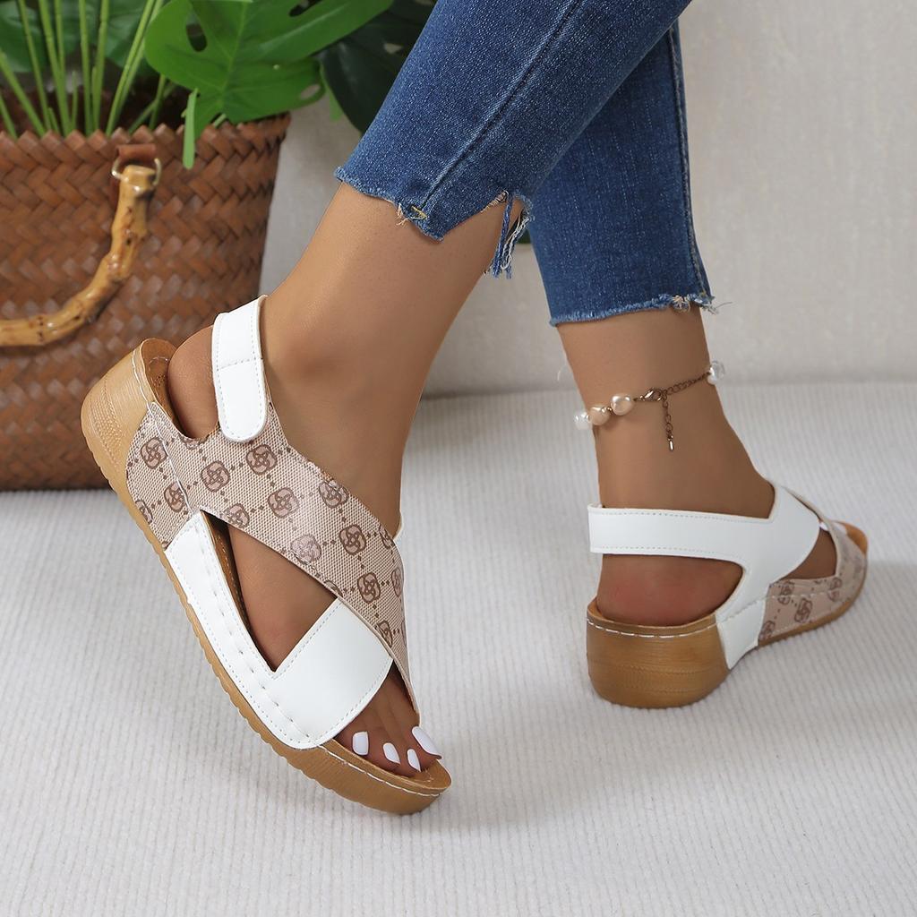 Fashion Shoes Women Sandals Summer Non-Slip Sandals Ladies Open Toe Walking Shoes Wedge Women Shoe Casual Footwear Sandal Women Female