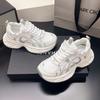 2025 New Popular Summer Net Shoes Single Net Breathable Dad Shoes Women's Platform Versatile Casual Jogging Sports Shoes Tide