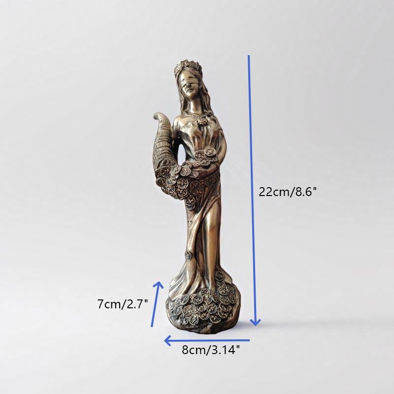 

Статуэтка греческой богини богатства из полирезины, подарок, украшение для рабочего стола кассира в офисе L