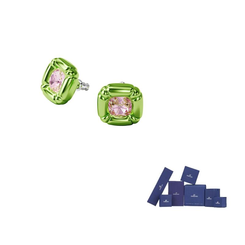 Swarovski Dulcis Stud Earrings Womens F-Original brand box зелёный