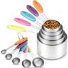 Measuring Cups Measuring Spoons Set Stainless Steel Measuring Cup Spoon for Baking Tea Coffee Kitchen Measuring Tools