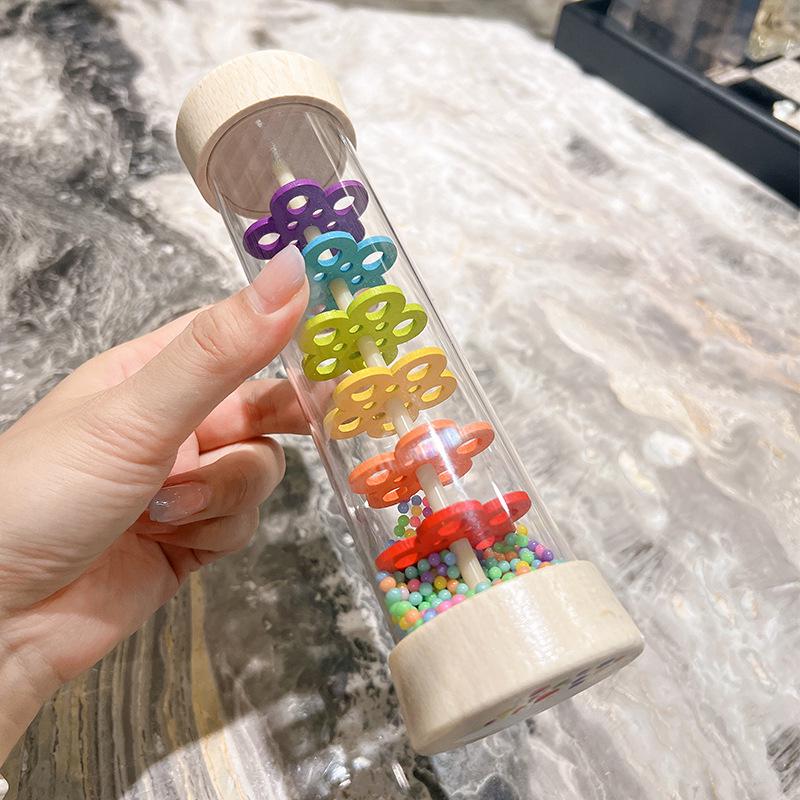 Montessori Wooden Rain Tube: Children's Musical Instrument for Early Education and Hand-Eye Coordination
