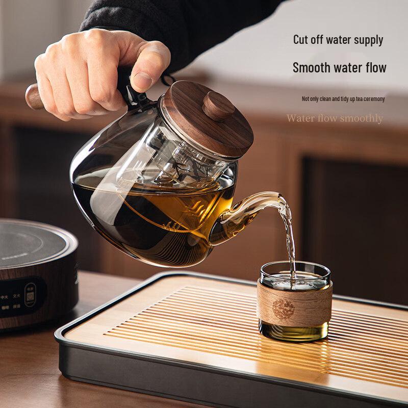 ZISIZ 2025 Glass Tea Boiling Stove Tea Set