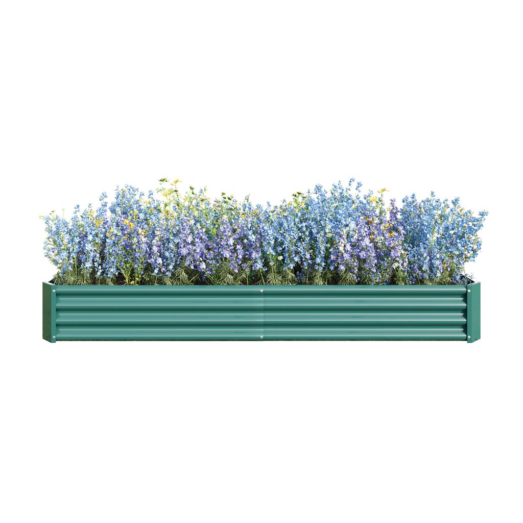 Raised Bed Metal Planter, Robust Sheet Steel, Rust Protection, Long Durability, Kit without Bottom, Ideal for Vegetables, Herbs & Flowers, Anthracite