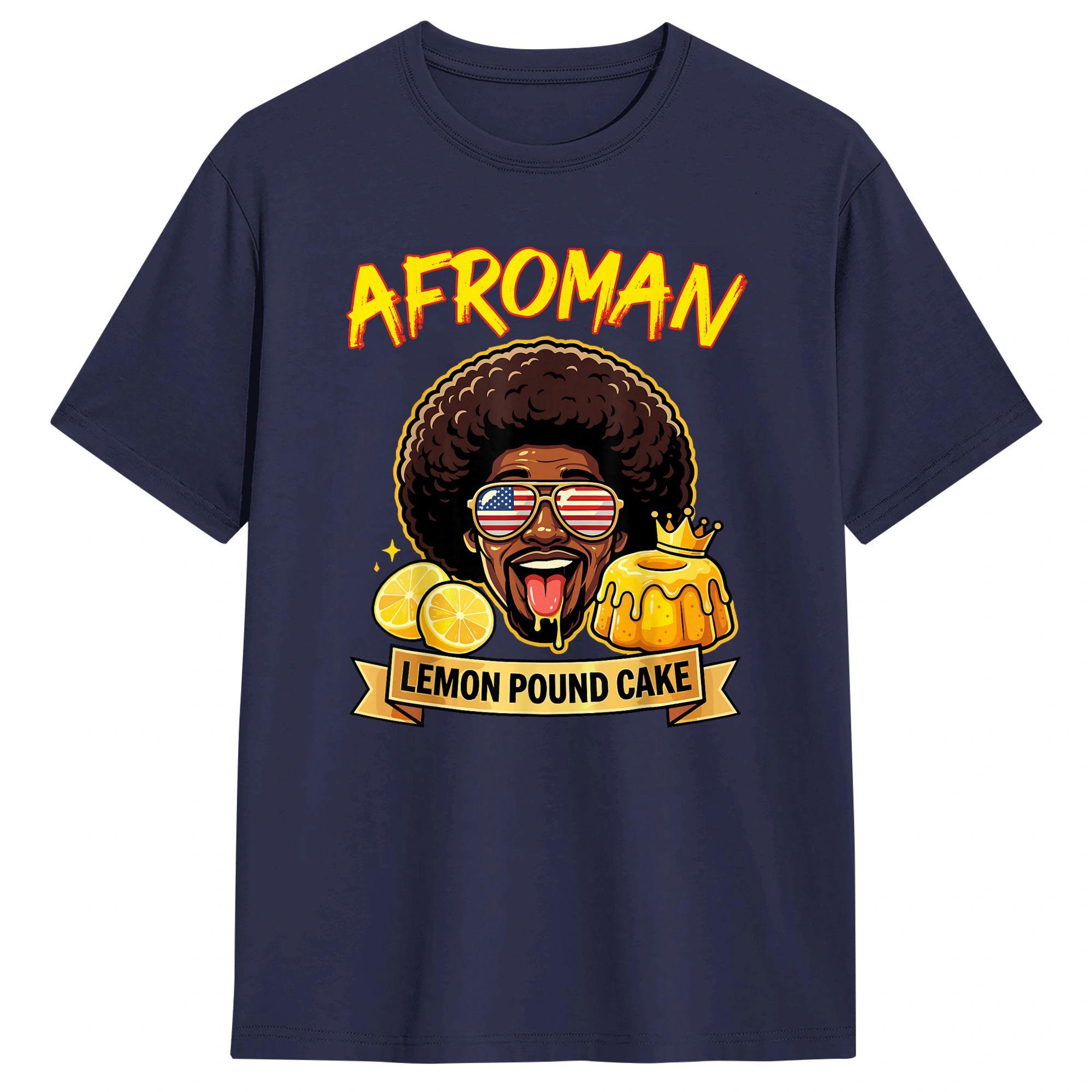 

2026 AfroUnisex Lemon Pound Cake T Shirt Summer Hippie T Shirts Cotton Round Neck Oversize Tees Short Sleeves Y2K Casual Tops 4XL