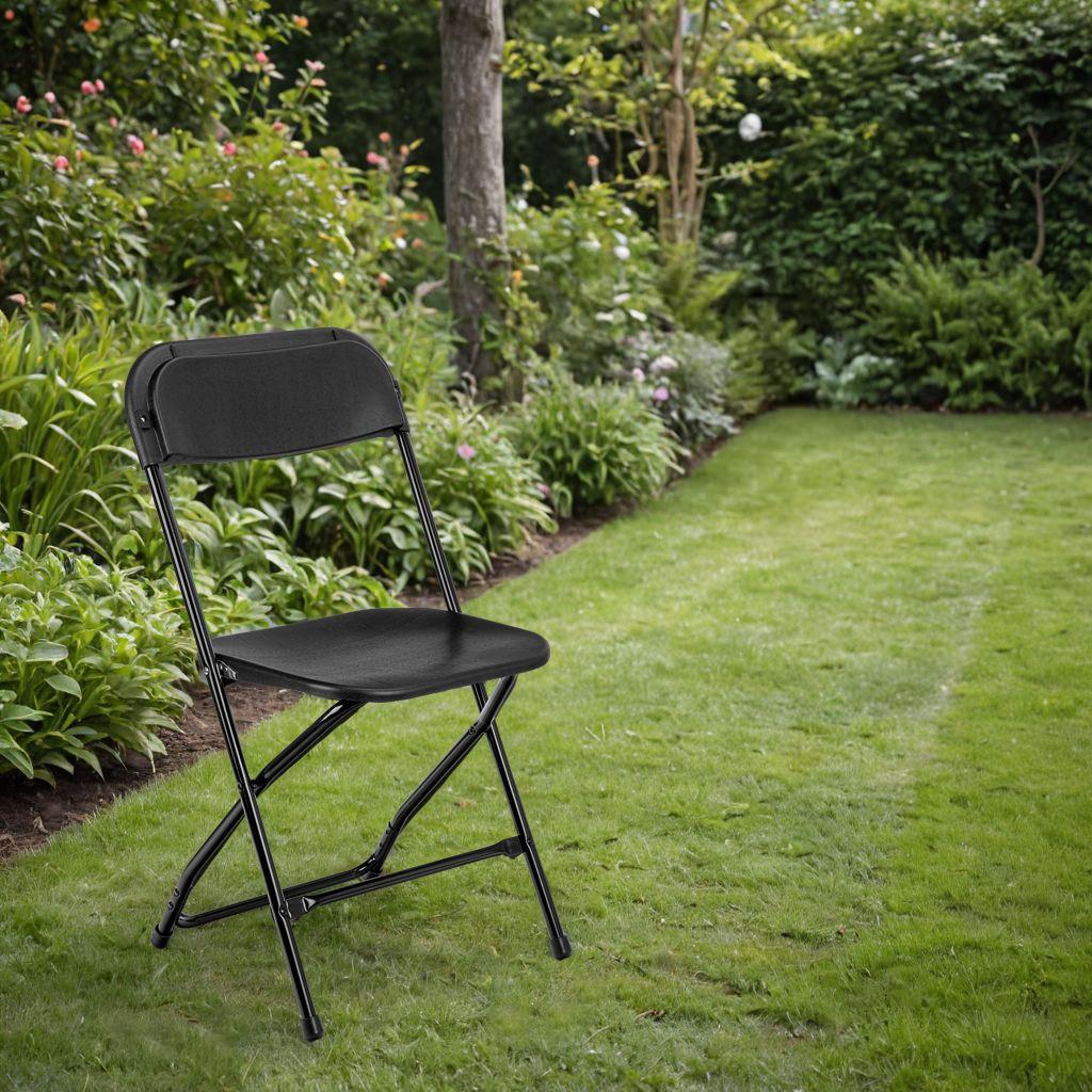 Folding Catering Chair Simplo Black Black