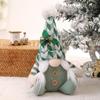 Holiday Gnome Ornament Rustic Christmas Gnome Accent Handmade Plush Christmas Gnome Doll Decorations Green Swedish for Home