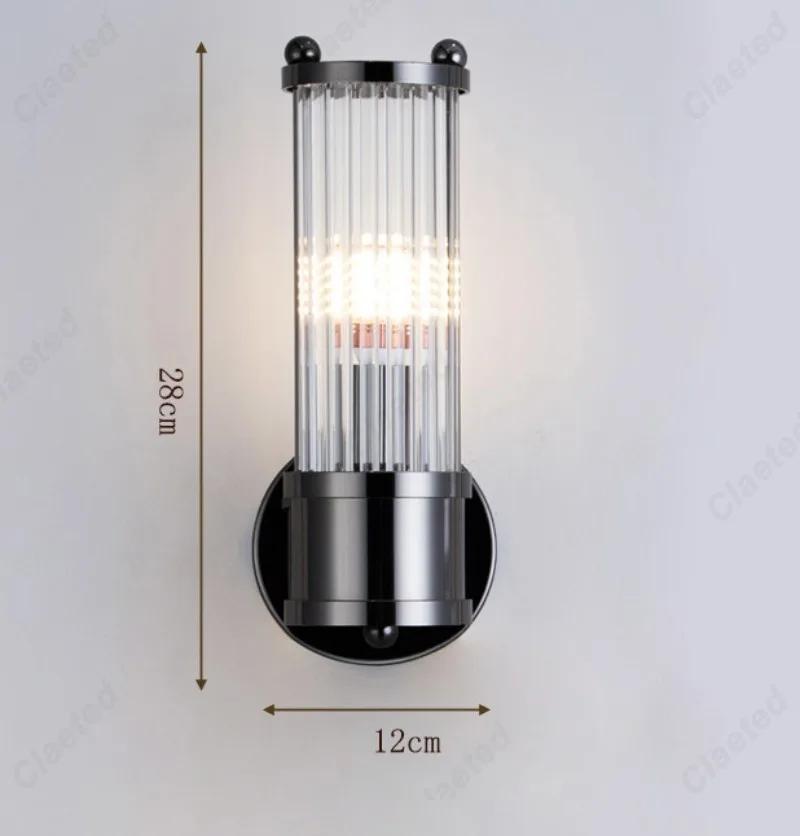 LED Minimalist Retro Full Copper Bedroom Bedside Wall Lamp Indoor Living Room Staircase Corridor Luxurious Decorative Lighting